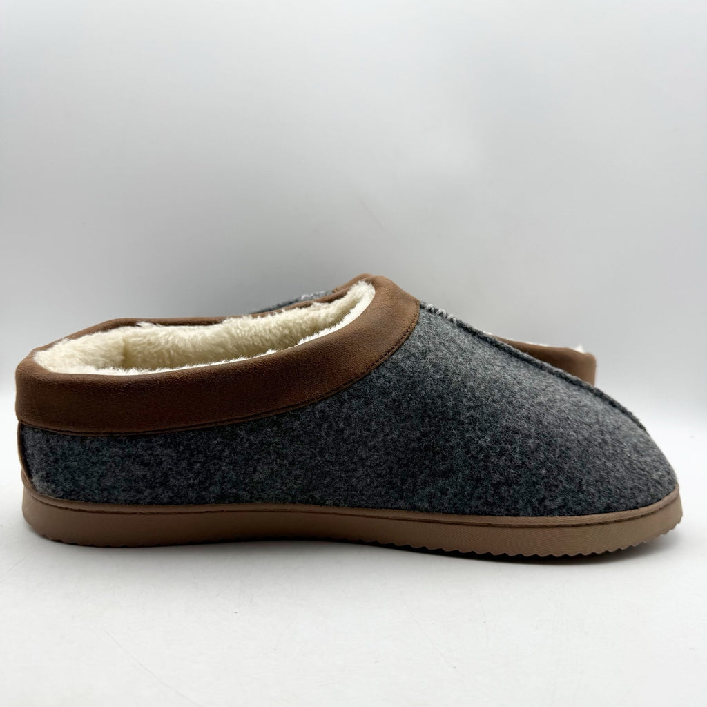 Dearfoams Mens Warner Clog Slippers US XL 13-14 EU 46.5 Grey NWT