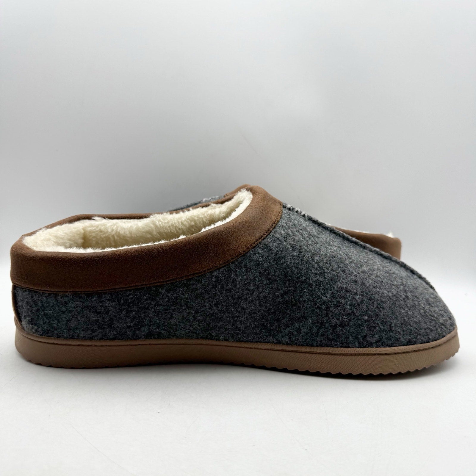 Dearfoams Mens Warner Clog Slippers US XL 13-14 EU 46.5 Grey NWT