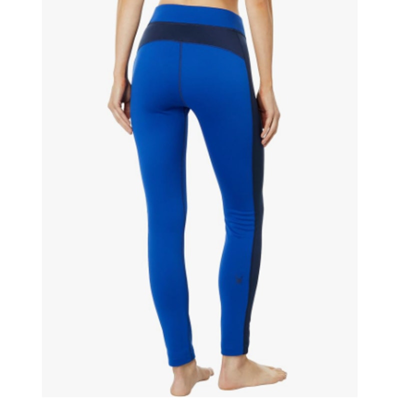 SPYDER Women's Charger Pants Large Electric Blue Base Layer Leggings NWT