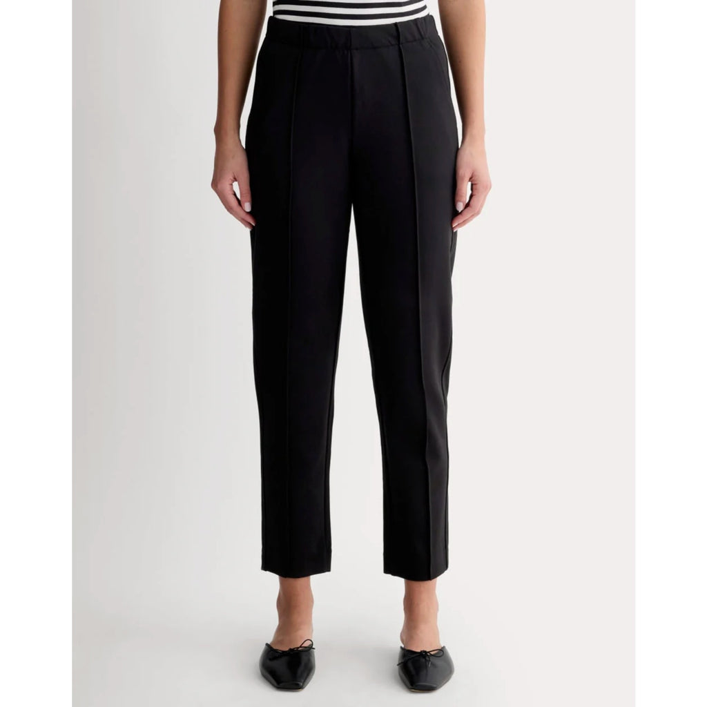 Everlane Womens The Dream Pants Medium Black Knit Pull On Tapered Stretch NWT