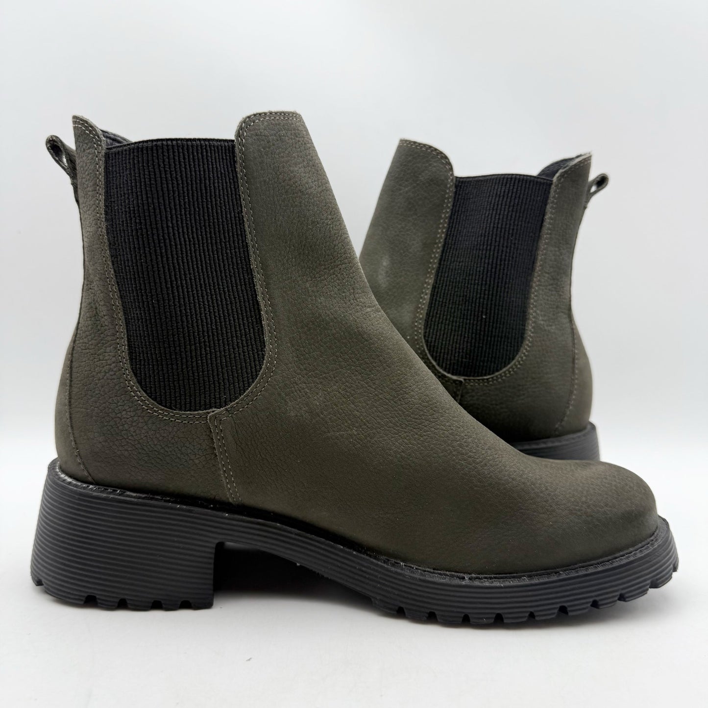 Marc Joseph New York Womens Columbia ST Ankle Booties US 6 Green Leather NWOB