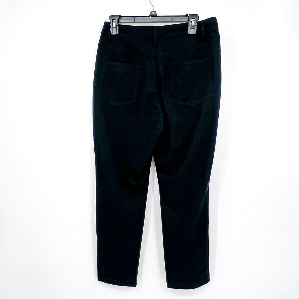 BCBGENERAION Women's Knit Ankle Pants Small Black Stretch Tapered Leg NWOT