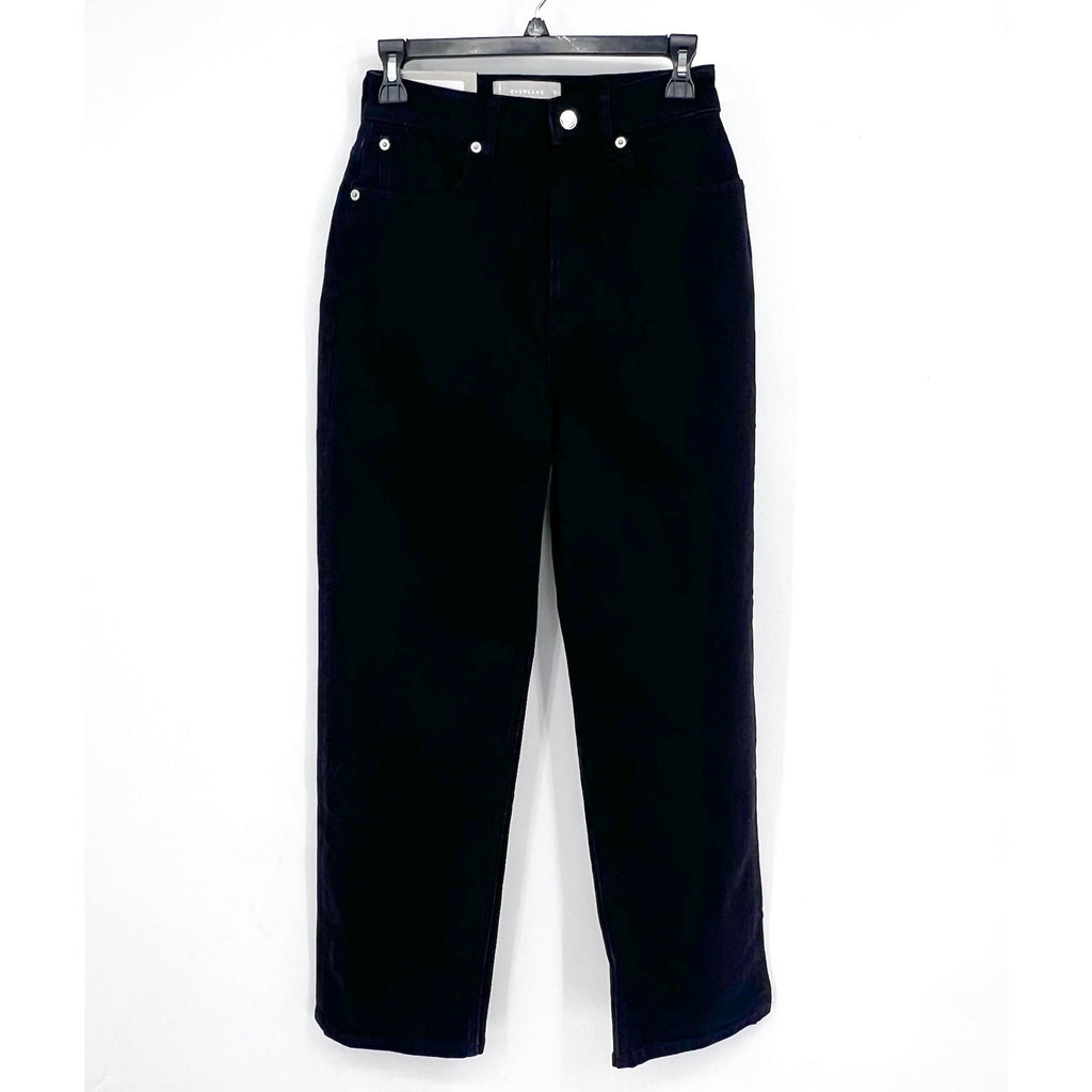 EVERLANE Women's The Curvy Way High Jeans 28x27 US 6 Black Organic Cotton NWT