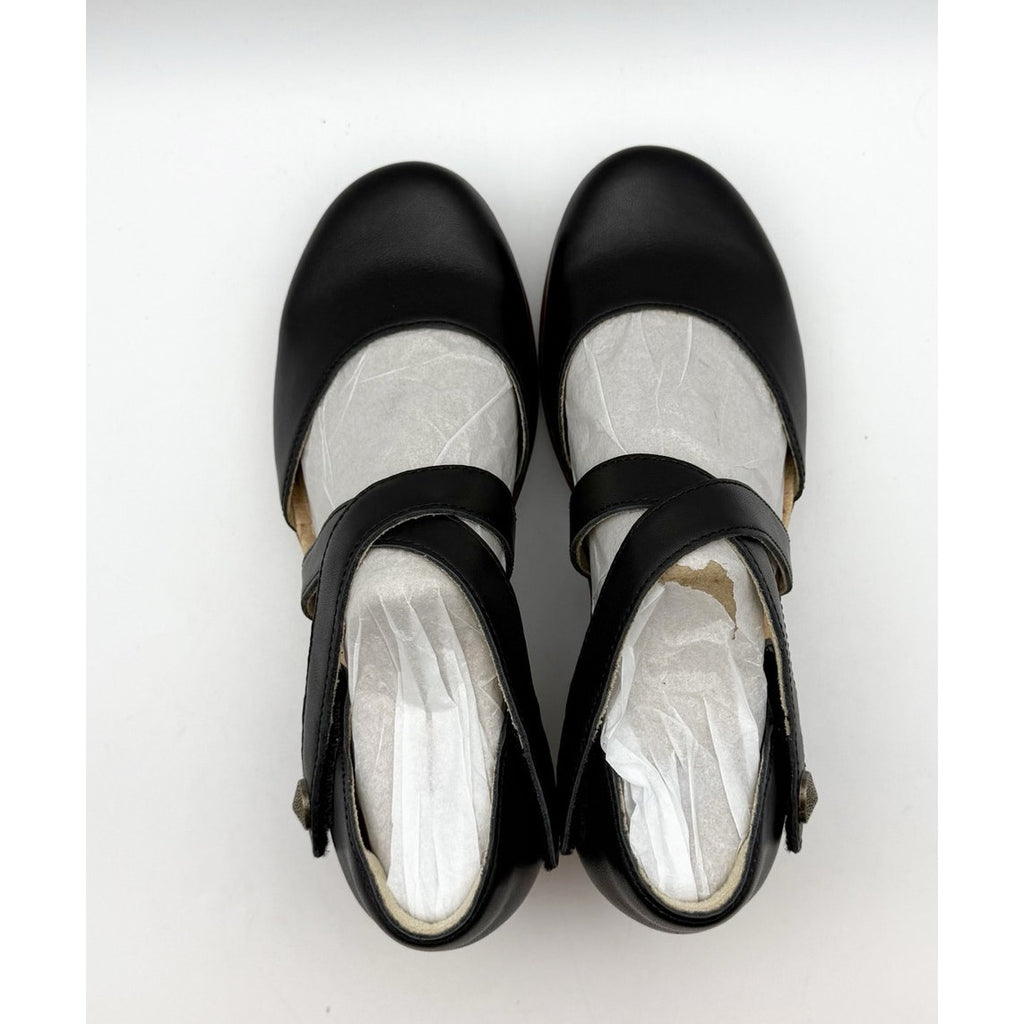 Alegria Womens Savina Clogs EU 37 US 7-7.5 Black Leather Slip Resistant NIB