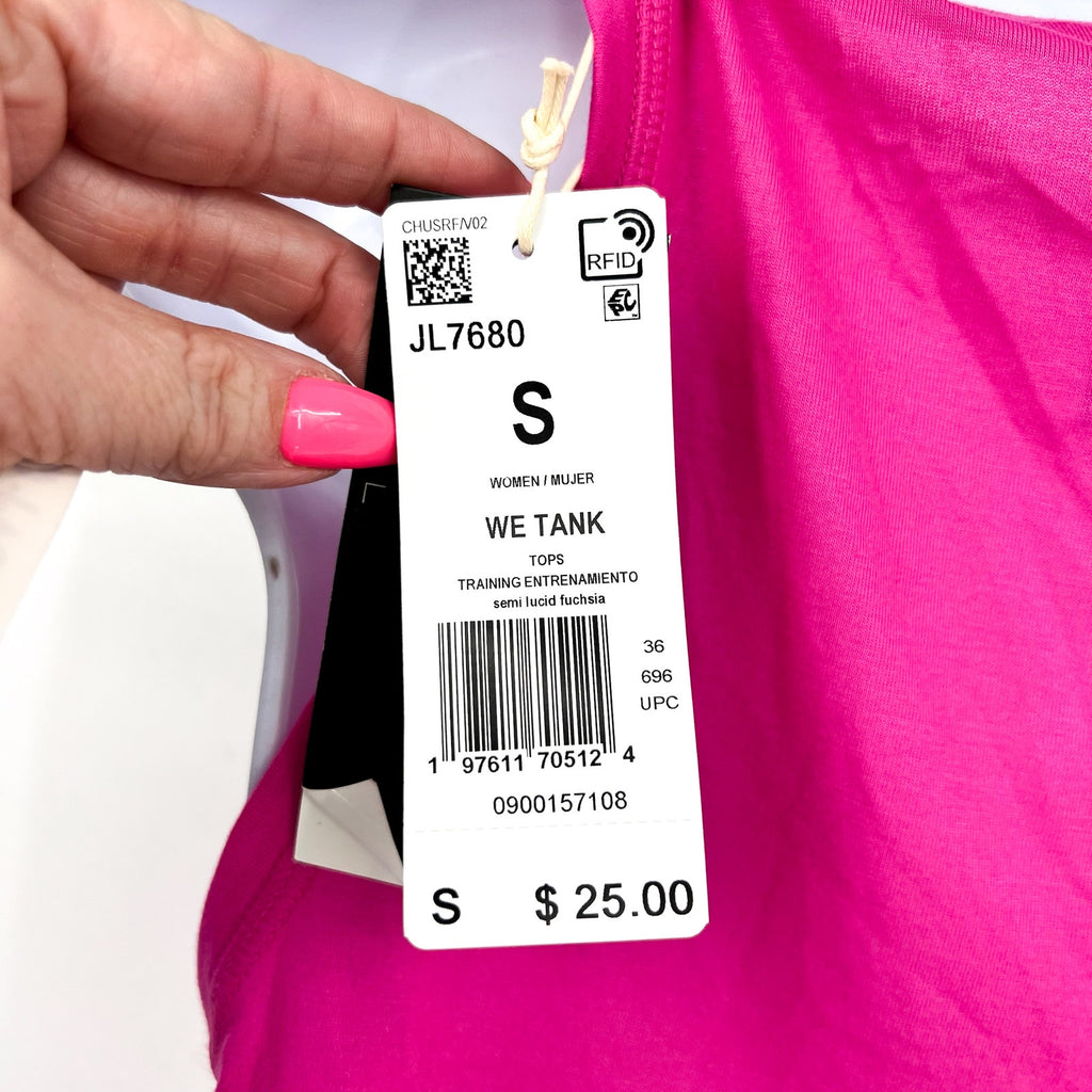 ADIDAS Womens Train Essentials Boxy Workout Tank Top Small Pink NWT