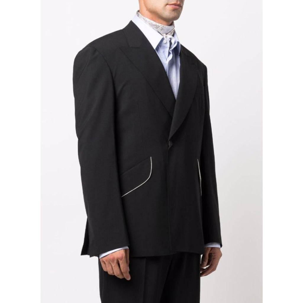 CANALI Travels Sport Coat Jacket US 42R IT 52R Black Wool 8ON8 Stretch NWOT