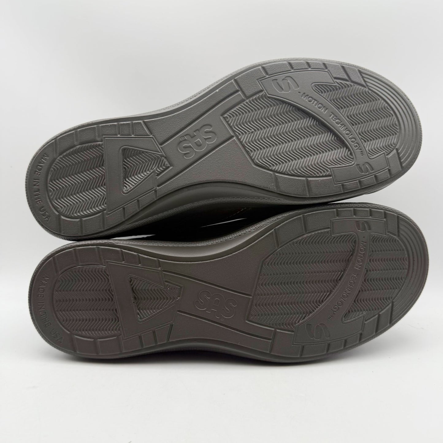 SAS Mens Move on Lace up Sneakers US 11.5 Wide Brown Leather Comfort NIB