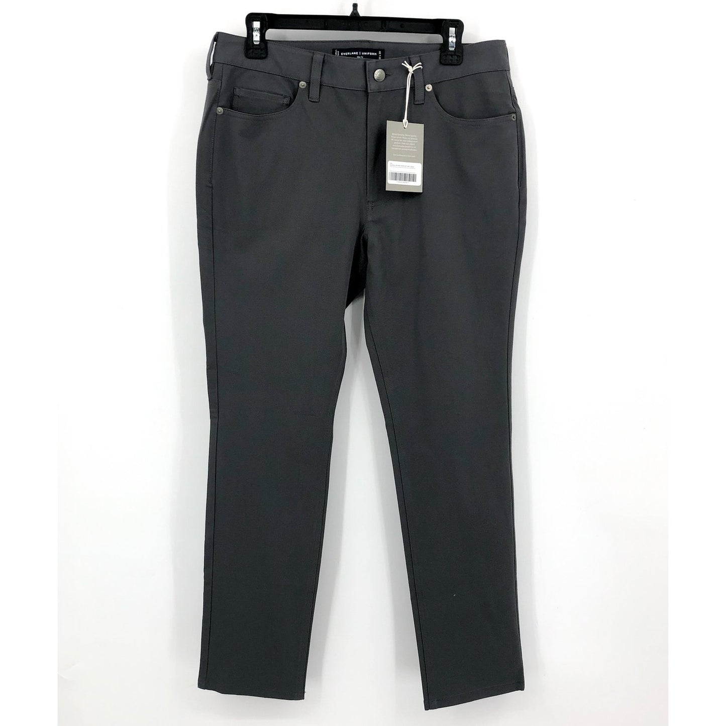 EVERLANE Mens Performance Slim Chino Pants 32x30 Slate Grey Uniform Stretch NWT