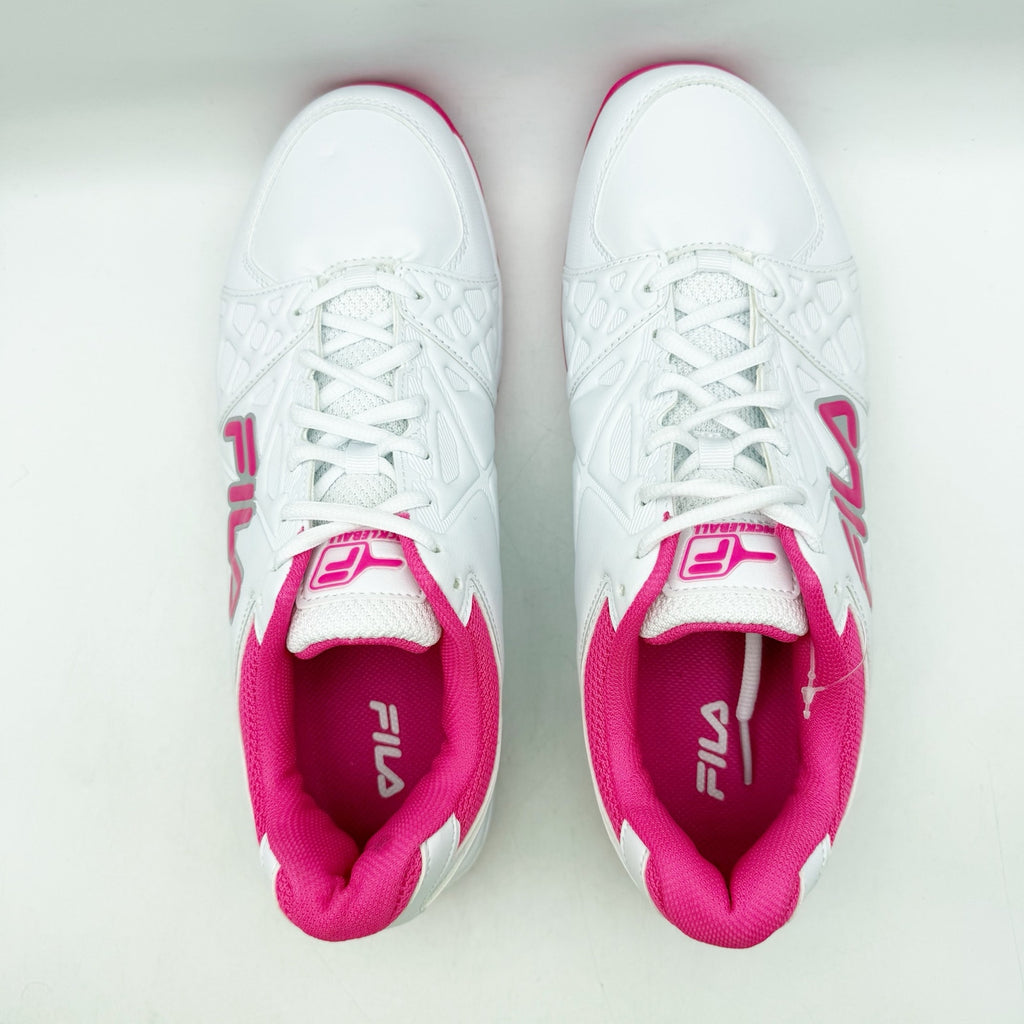 FILA Womens Double Bounce 3 Pickleball Athletic Shoe Size 9 EU 40 White Pink NIB