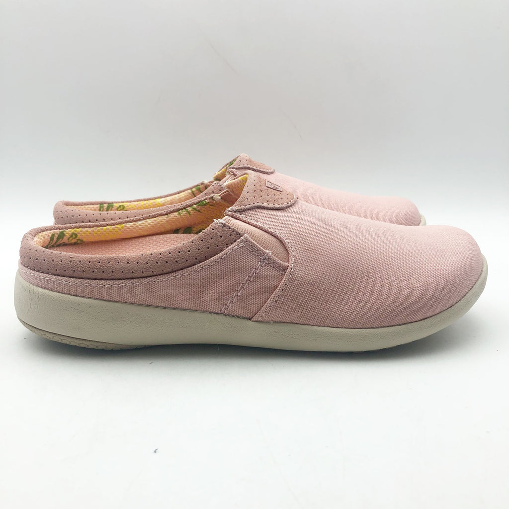 Spenco Womens SIESTA NUEVO Casual Slide US 7.5 Pink Suede Slip On Clogs NIB