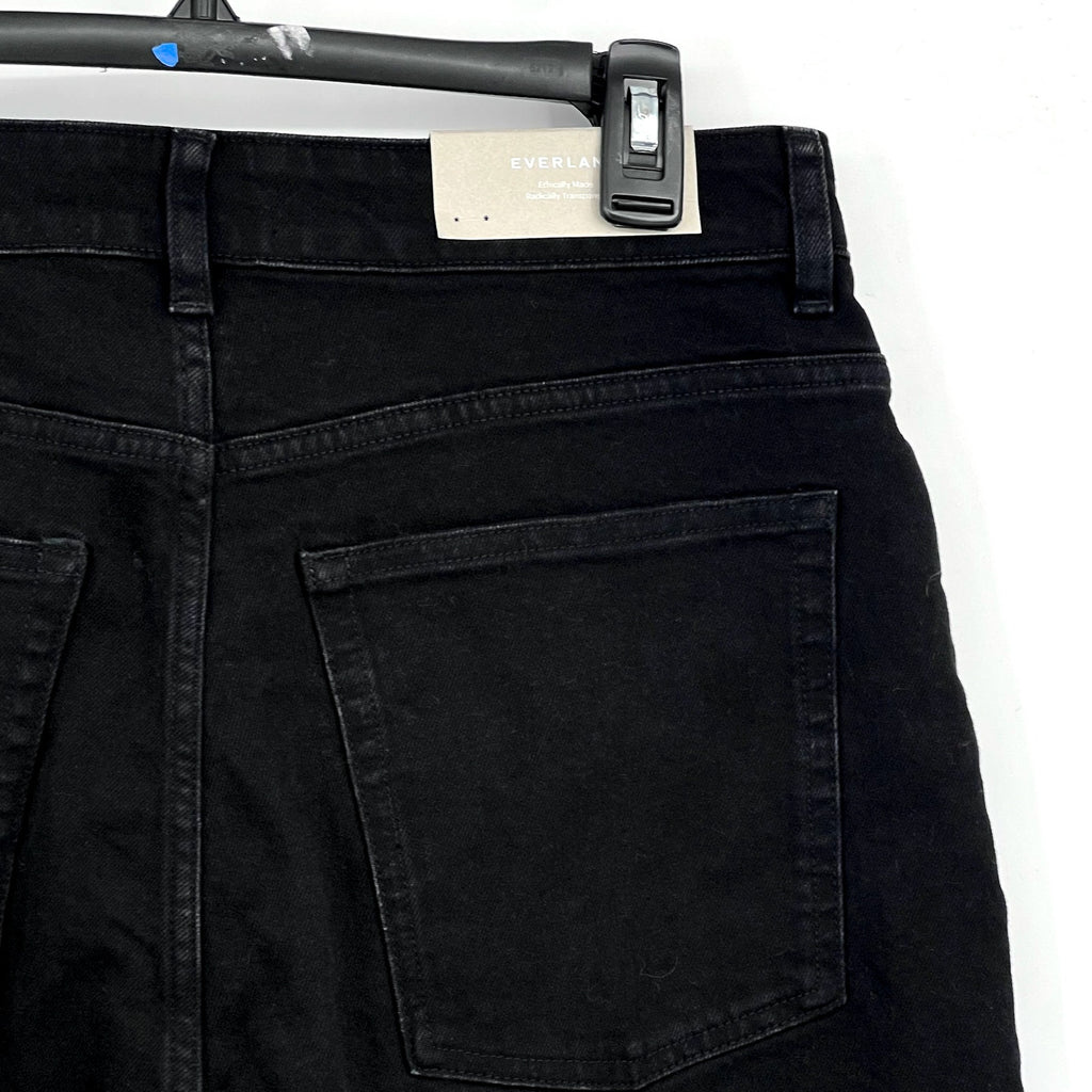 EVERLANE Women's The Curvy Way High Jeans 31x27 US 12 Black Organic Cotton NWT