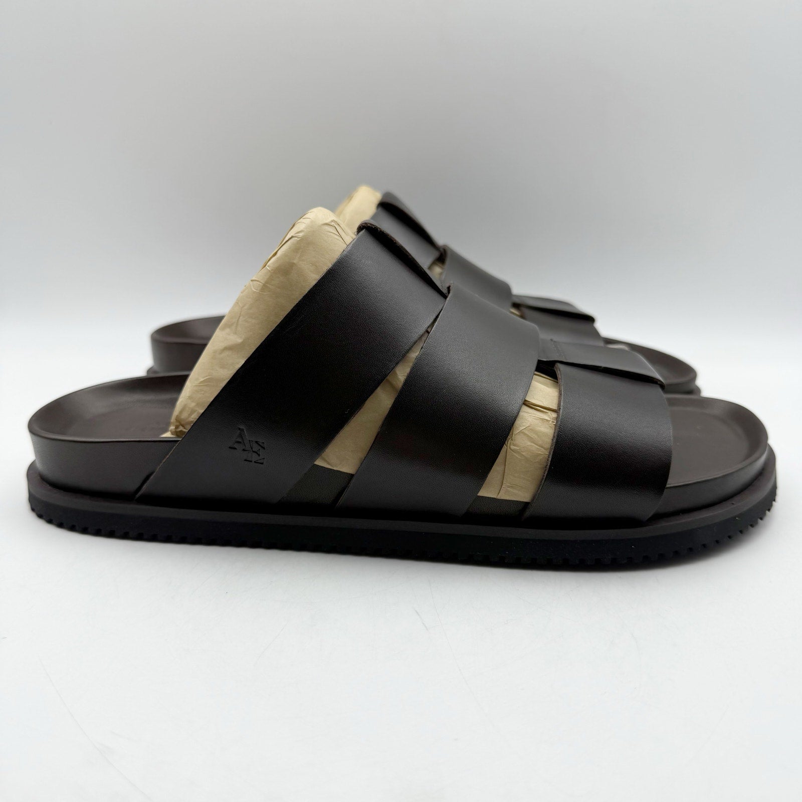 Allen Edmonds Mens Davis Sandals US 9 EU 43 Dark Brown Leather Fisherman NIB