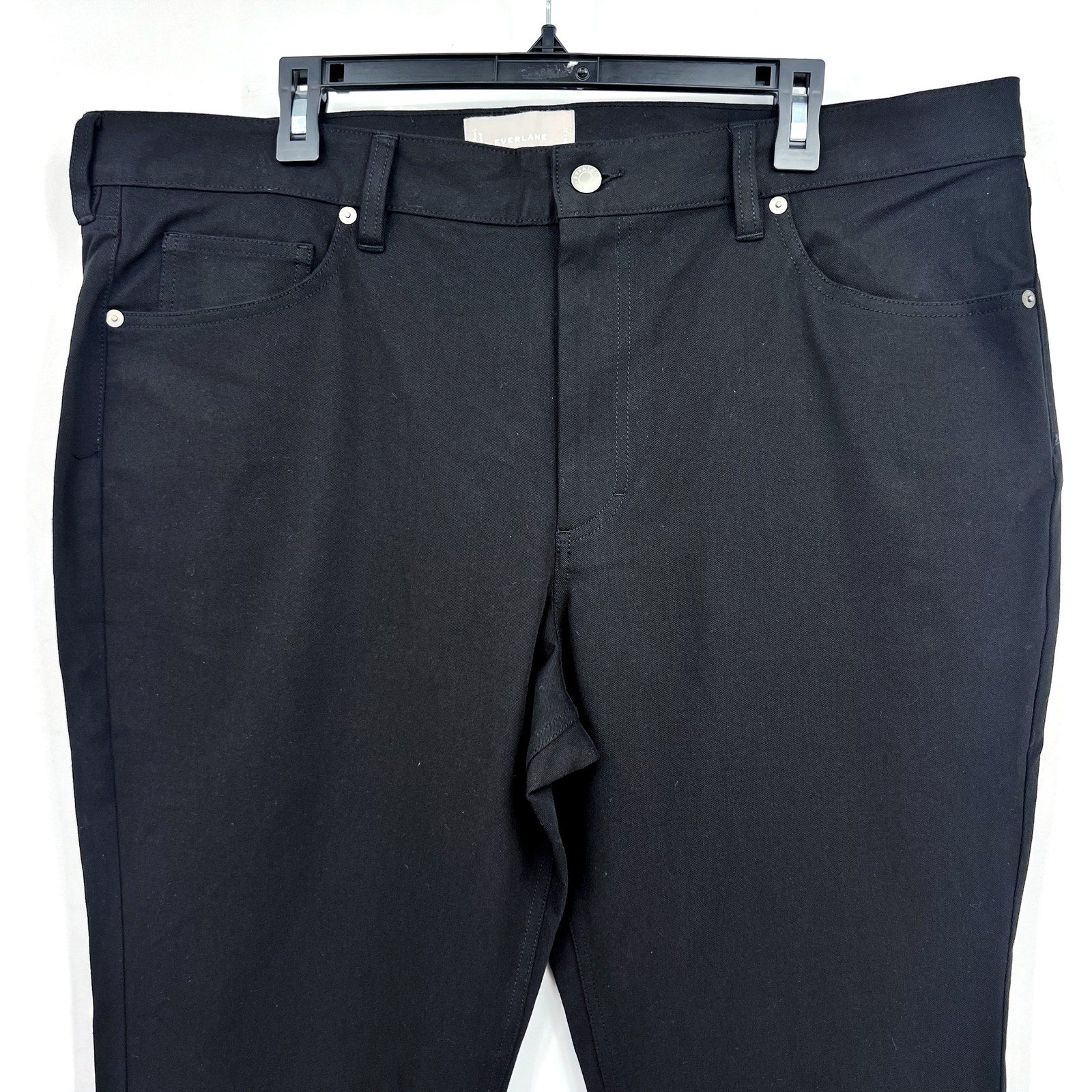 EVERLANE Men's The Performance 5-Pocket Pants 38x32 Black Chinos NWOT