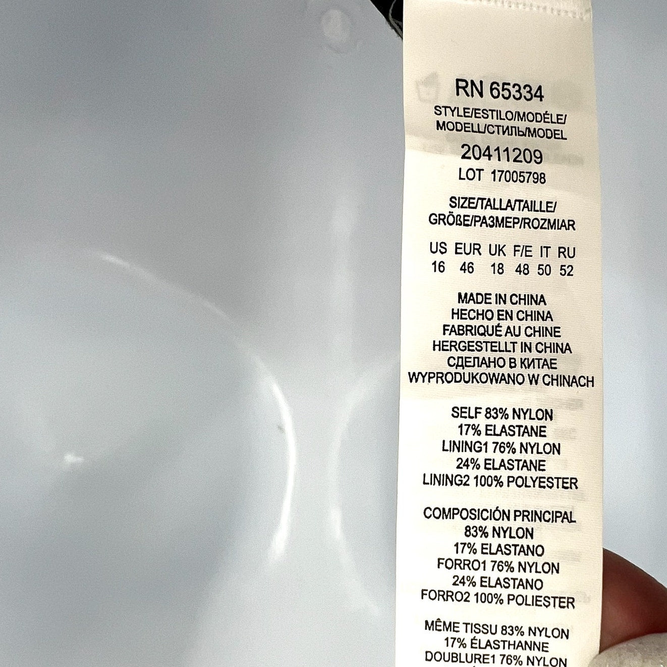 LAUREN RALPH LAUREN Plunge One Piece Swimsuit 16 White Watercolor Floral NWT