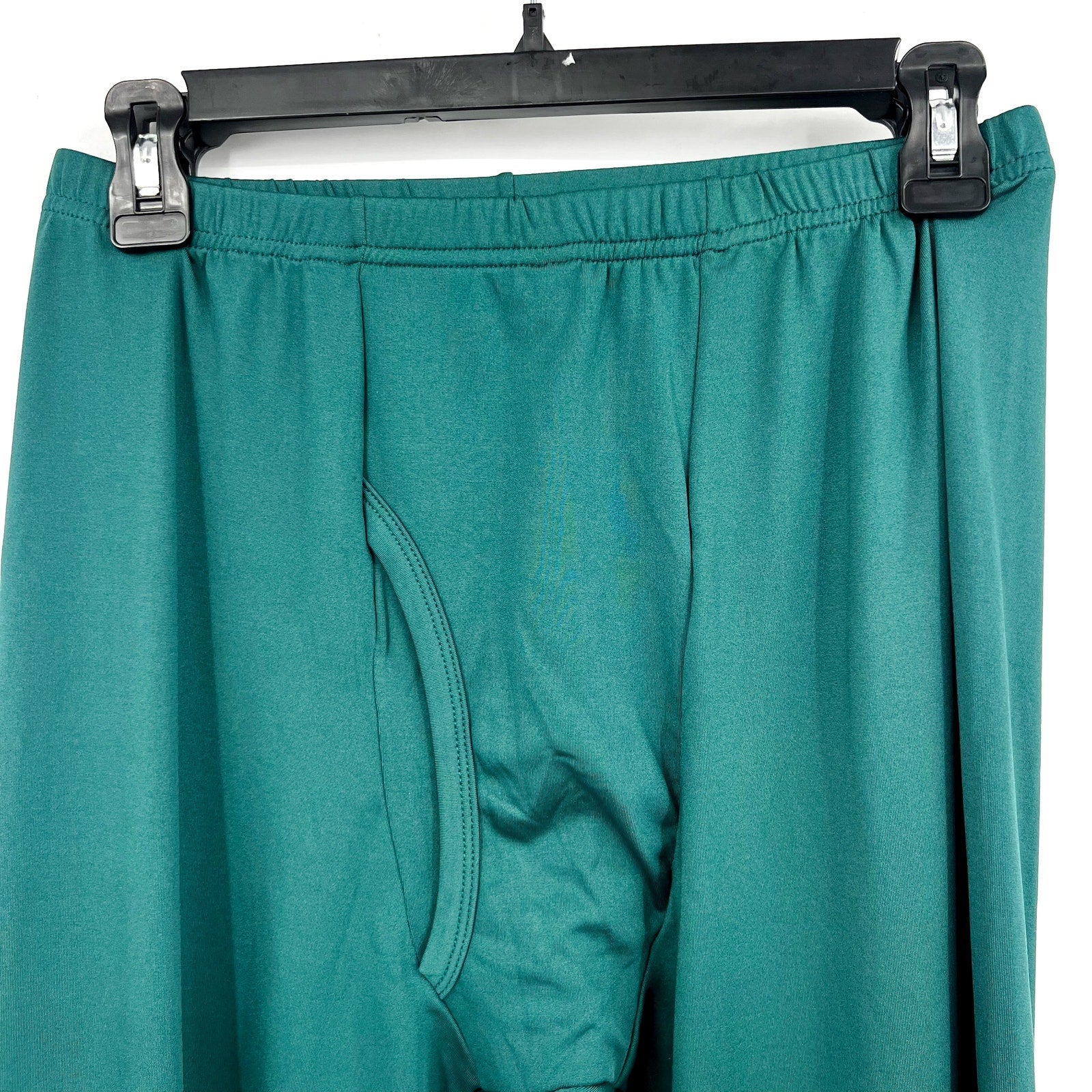 THERMAJOHN Mens Thermal Underwear Long Johns Set Large Hunter Green V-Neck NWOT