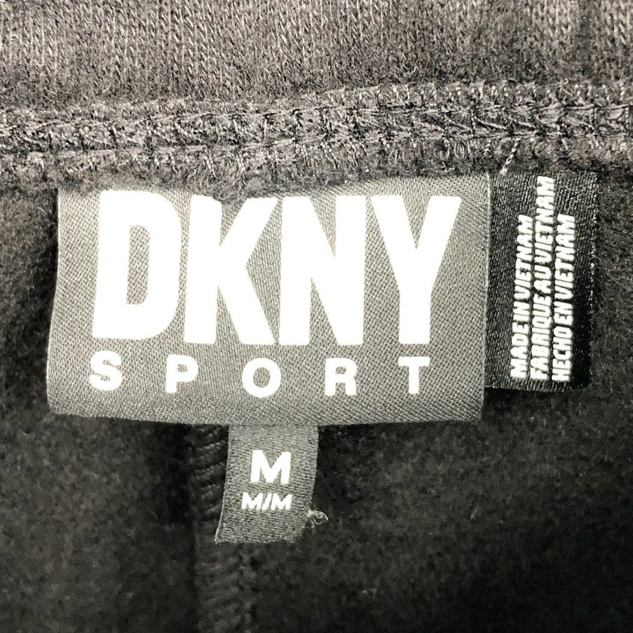 DKNY SPORT Womens Relaxed Joggers Medium Black Pants Embellished NWT