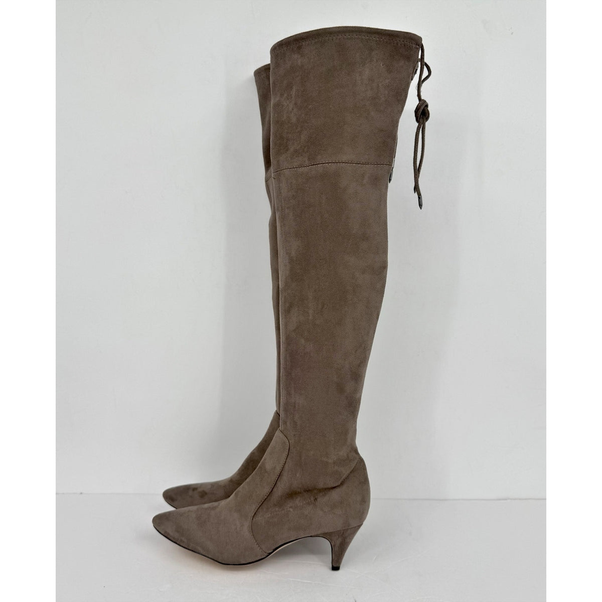 Sam Edelman Womens Kristie Over The Knee Boots Size 8 M Grey Taupe NWOB