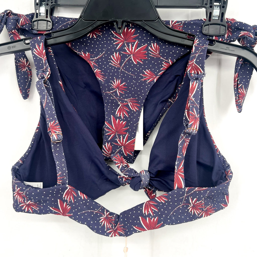 EBERJEY Botanico Cassidy & Ursula Bikini Set Medium Blue Peacoat Brick NWT