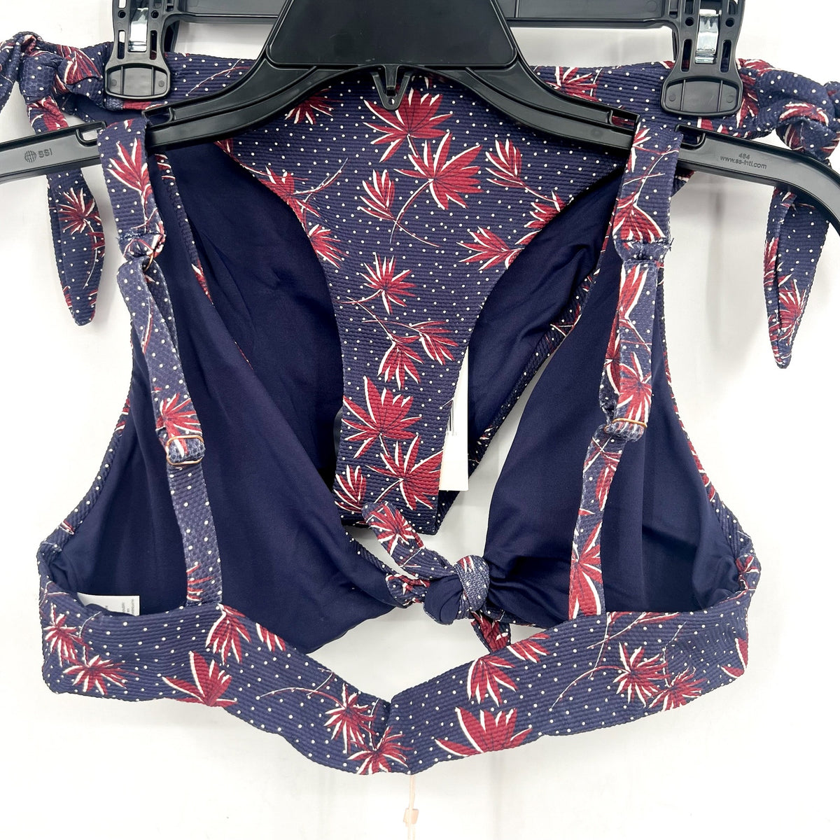 EBERJEY Botanico Cassidy & Ursula Bikini Set Medium Blue Peacoat Brick NWT