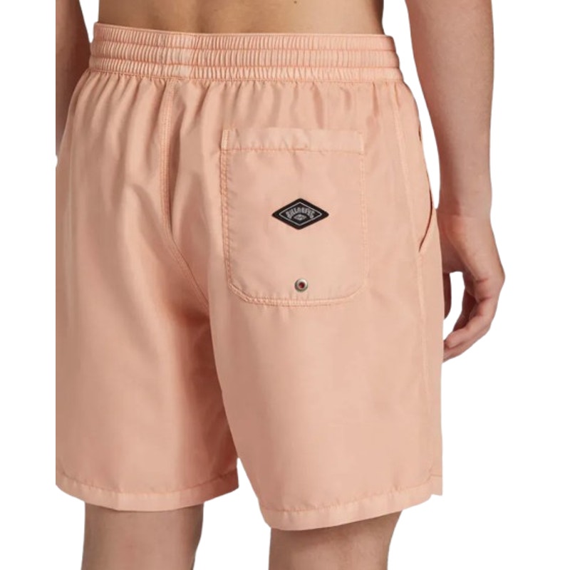 BILLABONG Men's All Day Layback Boardshort Large Orange Dusty Melon Overdyed NWT