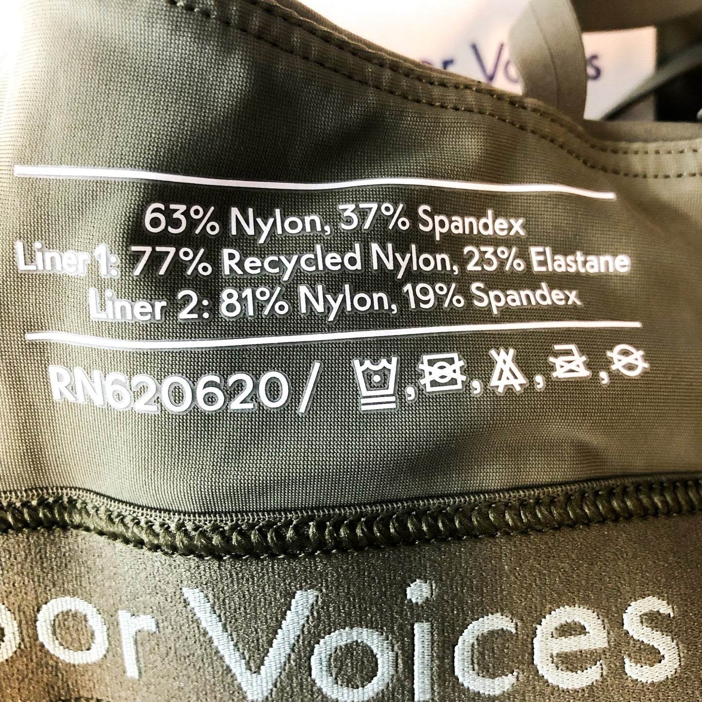 OUTDOOR VOICES SuperForm Zoom Sports Bra Green Tea Tree XS