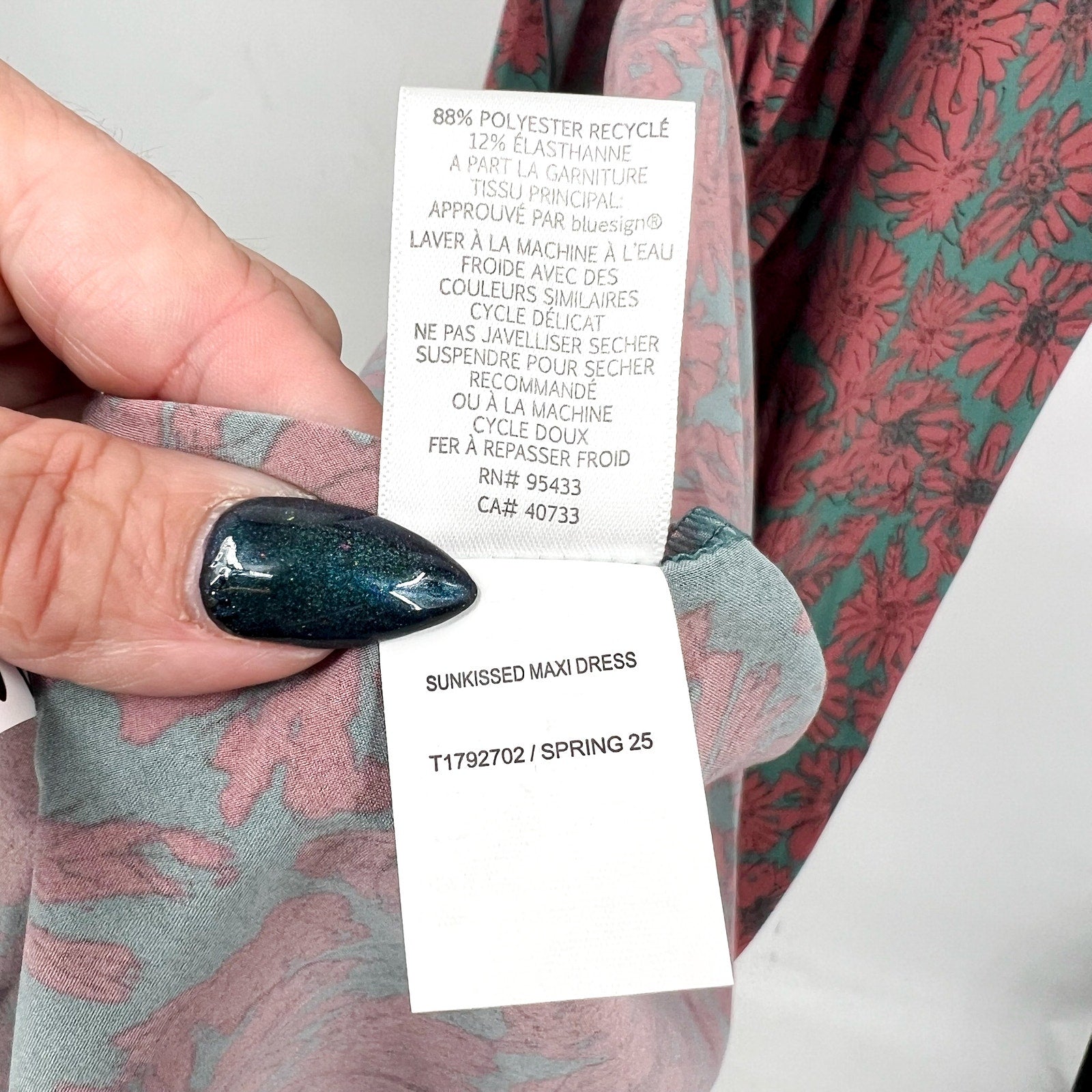 TOAD & CO Women's Sunkissed Maxi Dress Medium Pink Gray Sleeveless UPF NWT