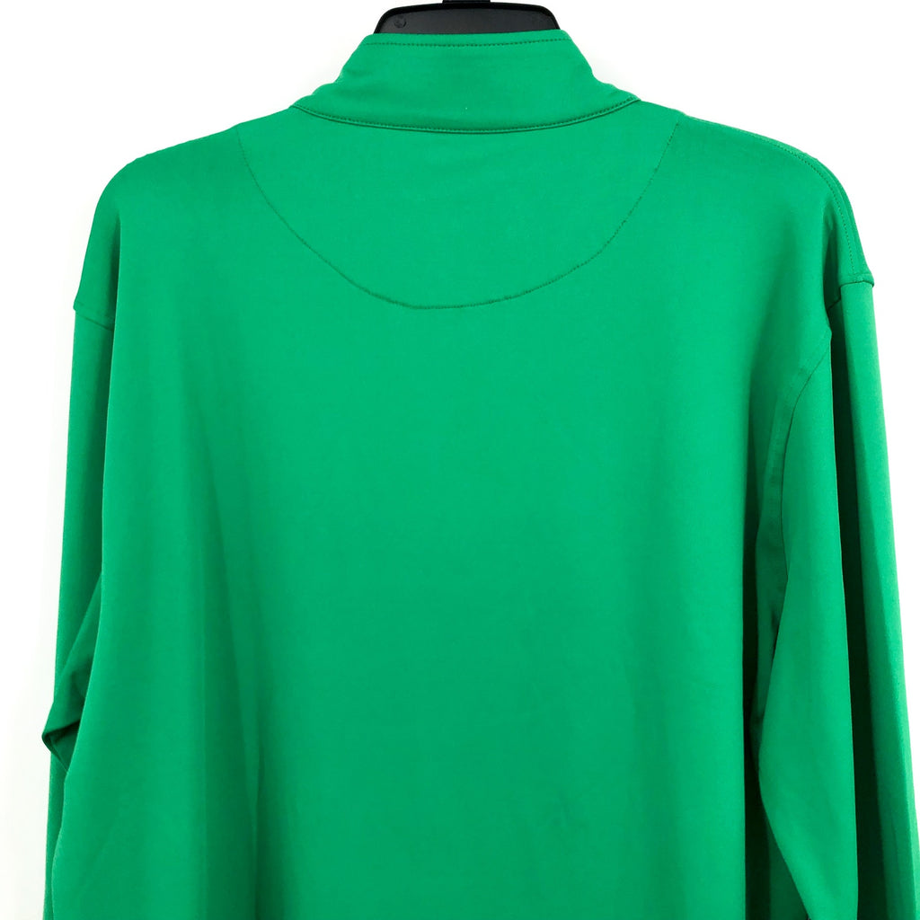 OLD ROW Men's Tailgate Quarter Zip Performance Pull Over Large Kelly Green NWT
