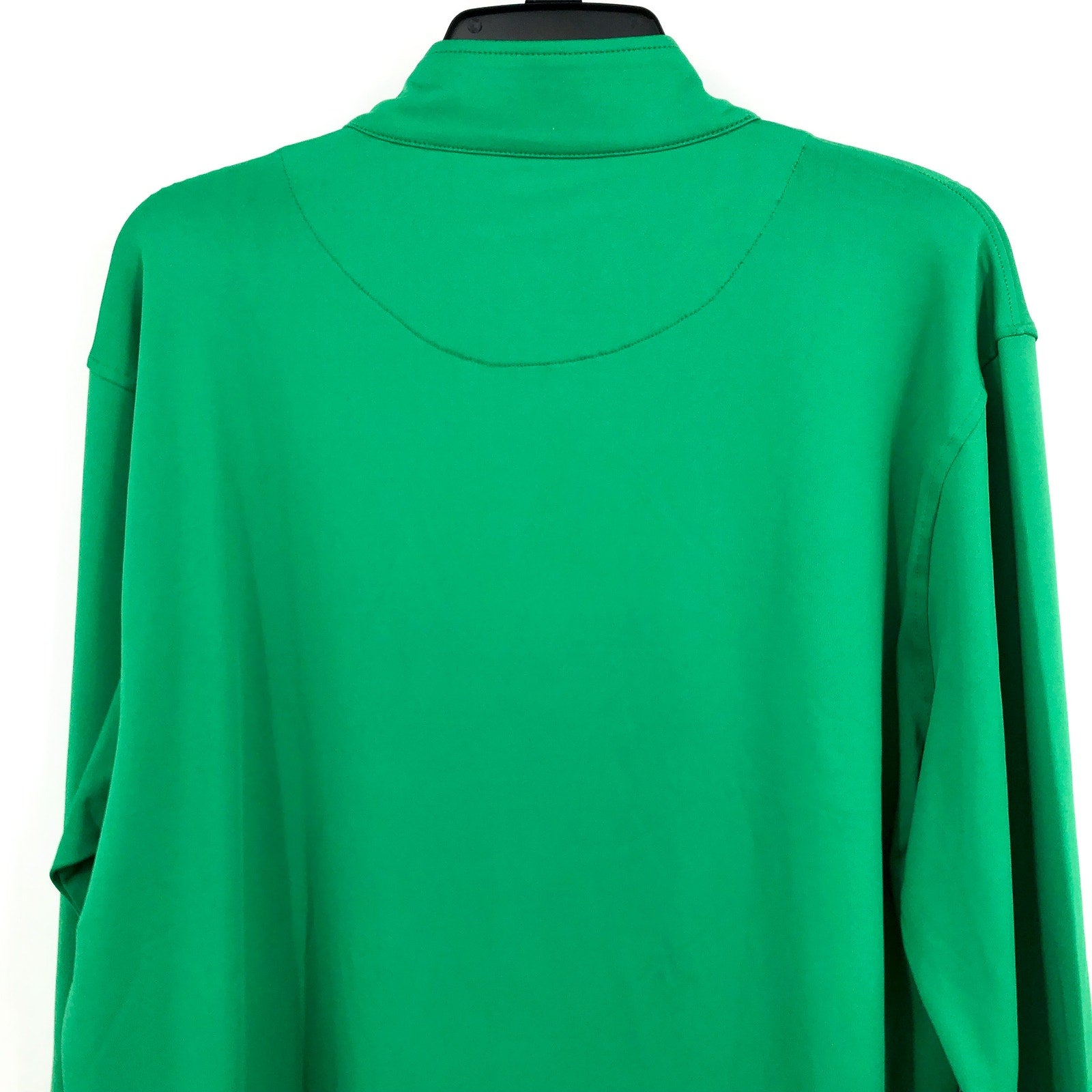 OLD ROW Men's Tailgate Quarter Zip Performance Pull Over Large Kelly Green NWT