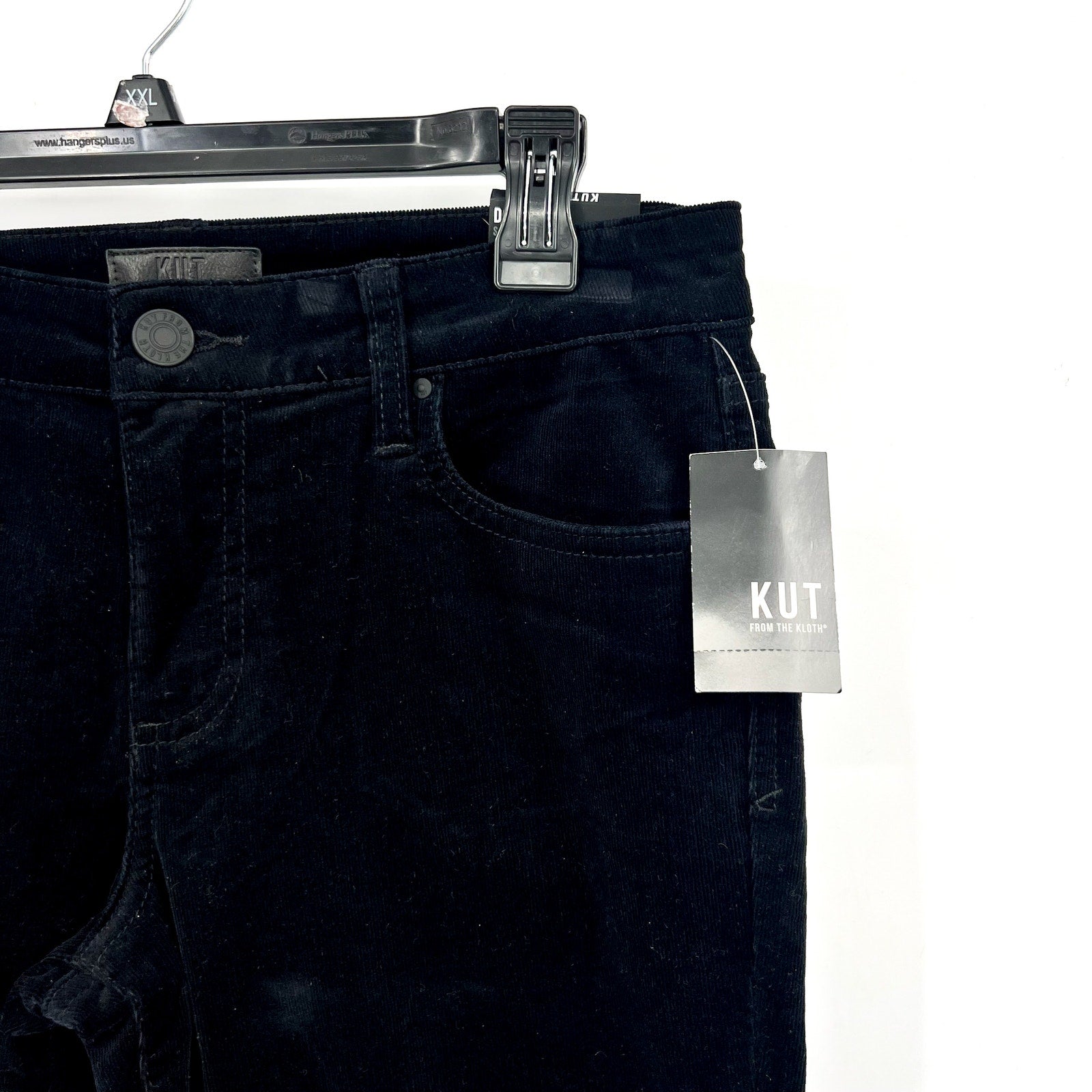 KUT FROM THE KLOTH Women's Diana Skinny Jeans Size 6 Black Corduroy NWT