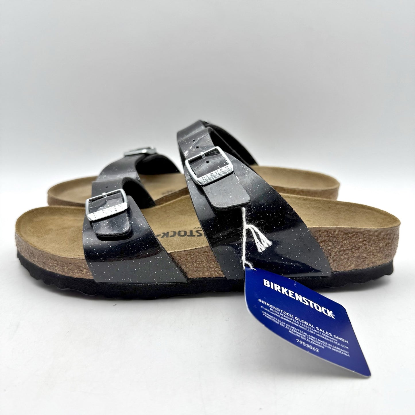 Birkenstock Womens Sydney Birko Flor Graceful Sandals EU 37 US 6 Black NWOB