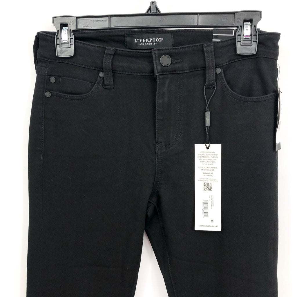 Liverpool Womens Abby Jeans Size 26 US 2 Black Skinny Silky Soft Eco Denim NWT