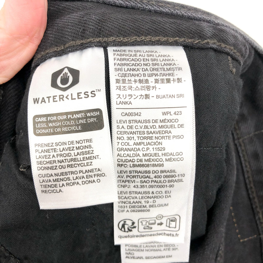 LEVI'S Womens '94 Baggy Wide Leg Jeans 28x31 US 6 Over Exposure Black NWT