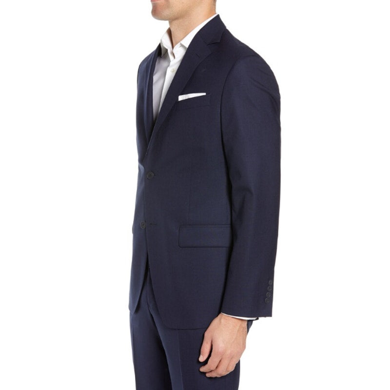 NORDSTROM Men's Tech Smart Trim Fit Suit Jacket 42R Navy Blue Stretch NWOT
