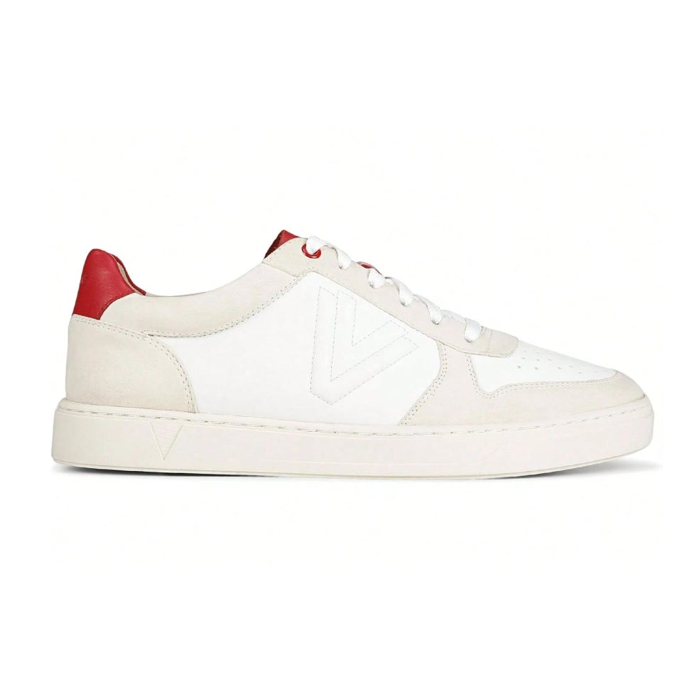 Vionic Womens Kimmie Court Sneakers US 12 M White Red Leather NWOB