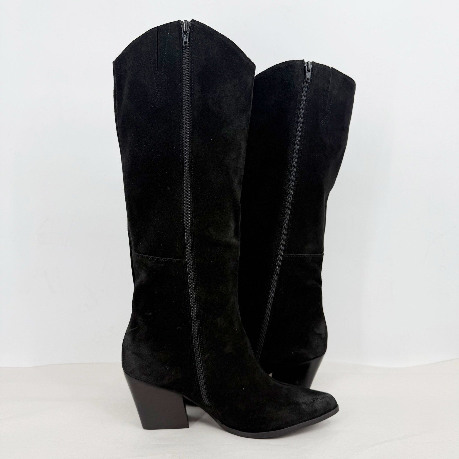 Seychelles Womens Begging You Knee High Boots US 9 M Black Suede Boho NWOB