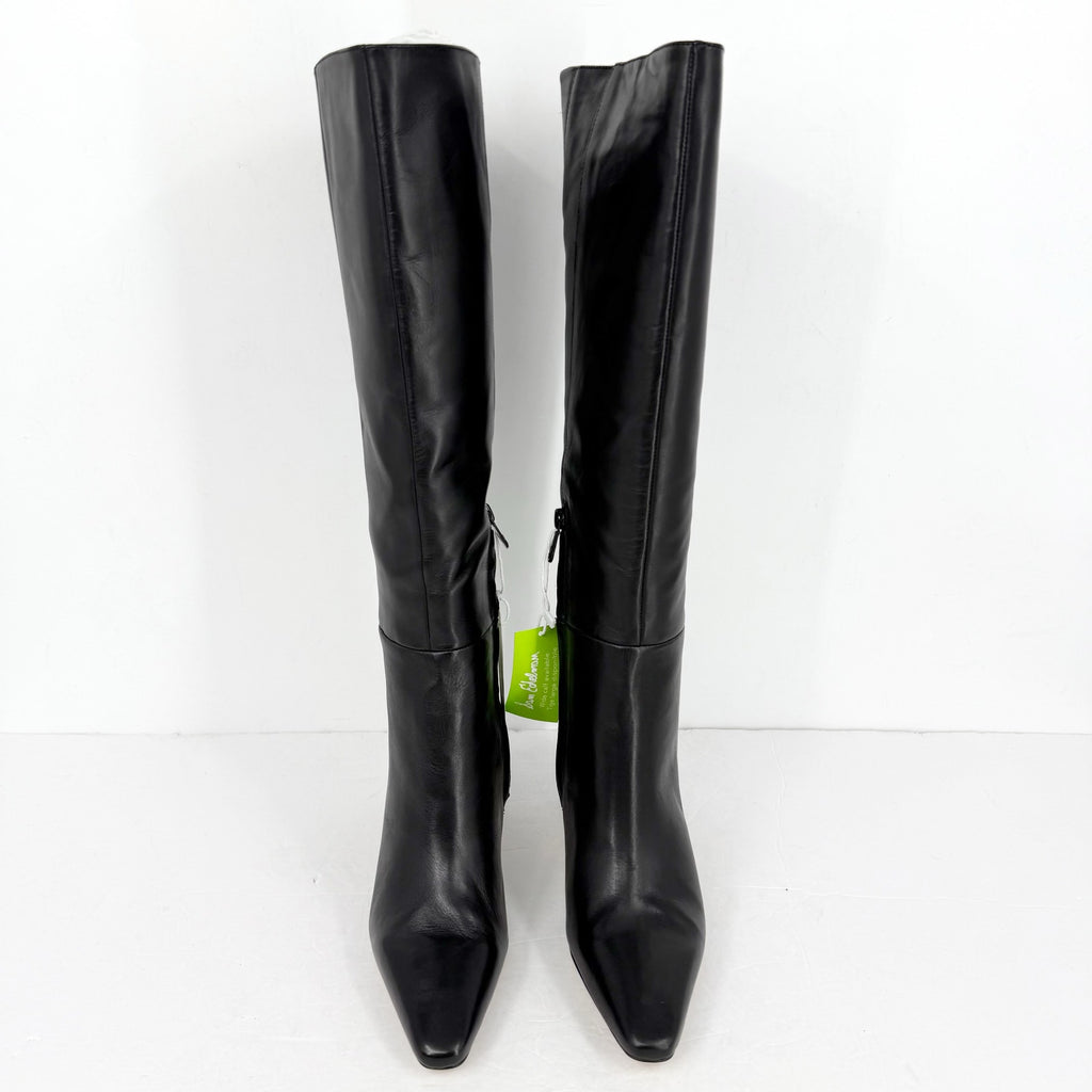 Sam Edelman Womens Sylvia Knee High Boots Size 7 Black Leather Pointed Toe NWOB