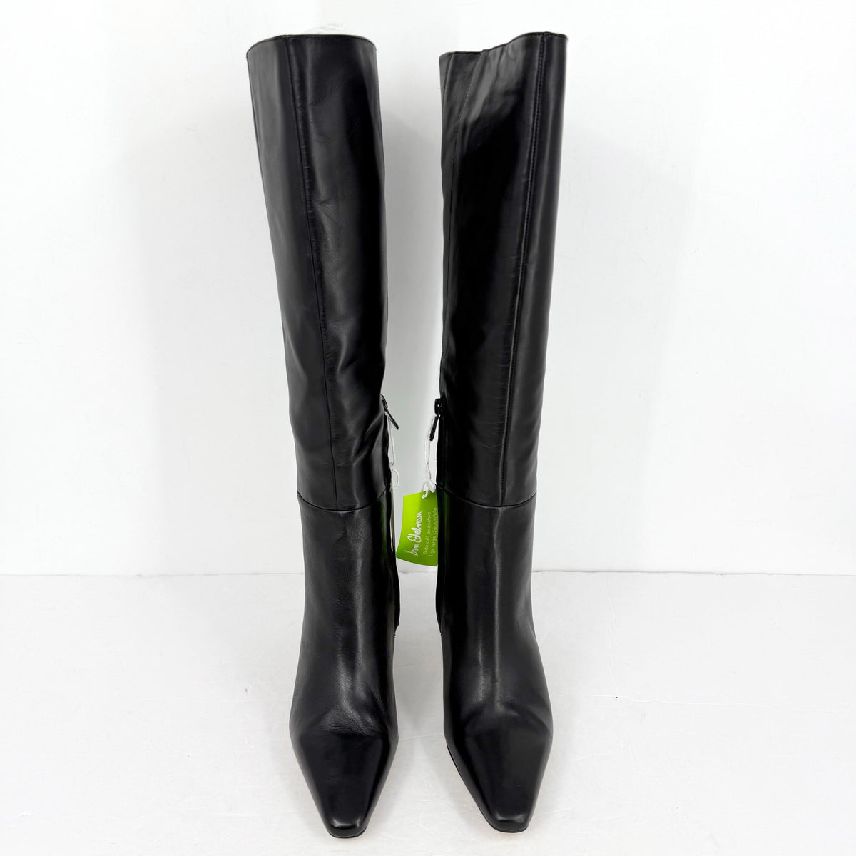 Sam Edelman Womens Sylvia Knee High Boots Size 7 Black Leather Pointed Toe NWOB