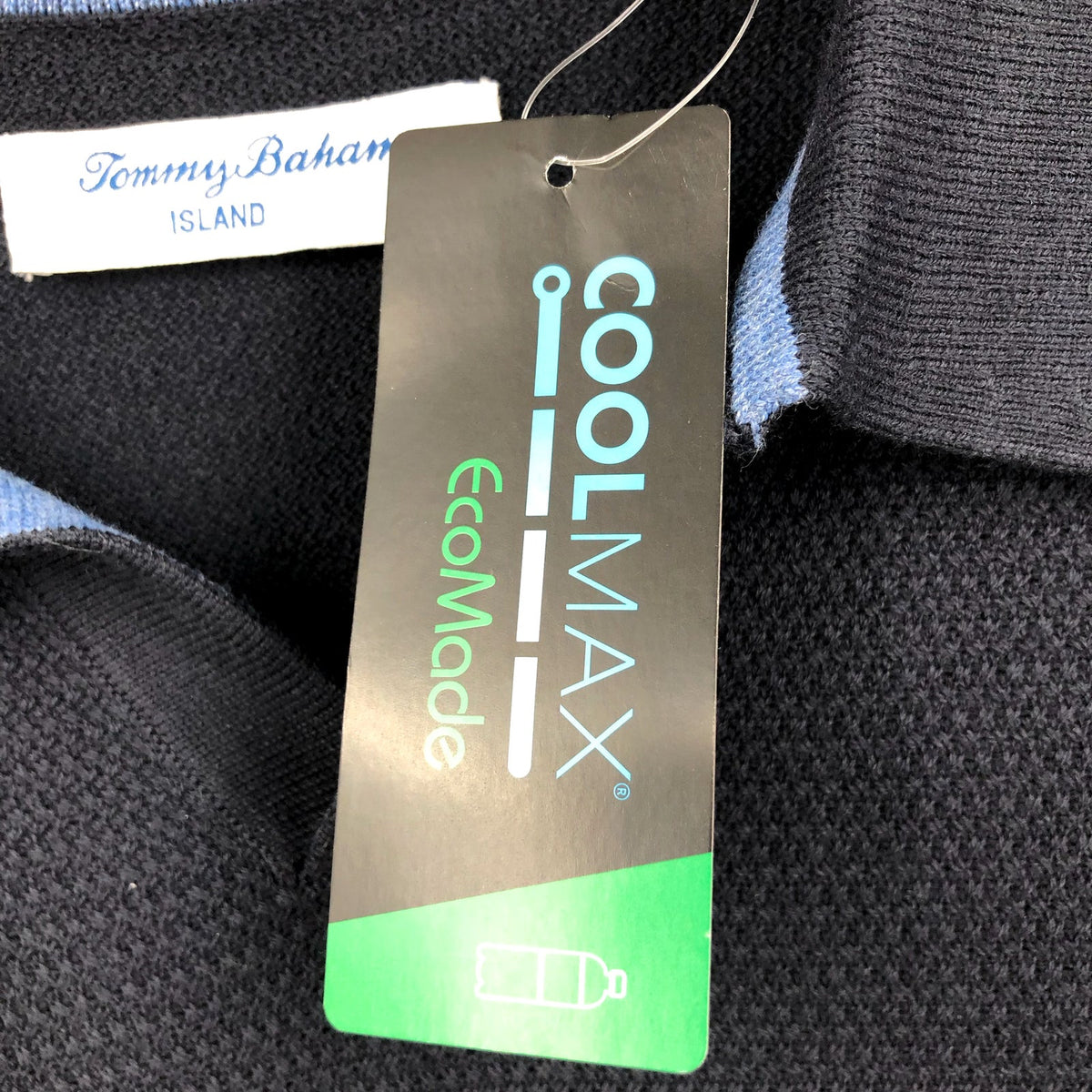 TOMMY BAHAMA Men's Coolside Sweater Polo XL Blue IslandZone Short Sleeve NWT