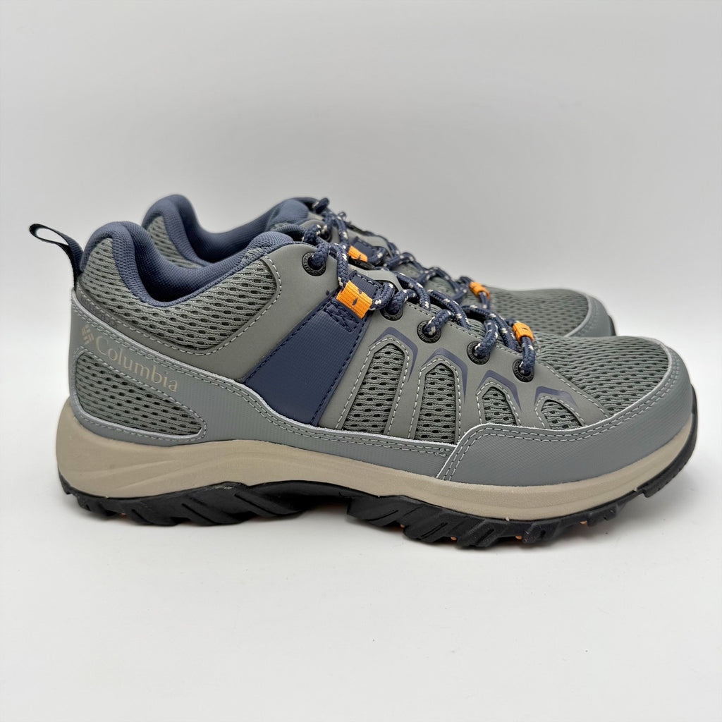 Columbia Womens Granite Trail Hiking Shoes Size 9.5 Blue Grey Waterproof NIB