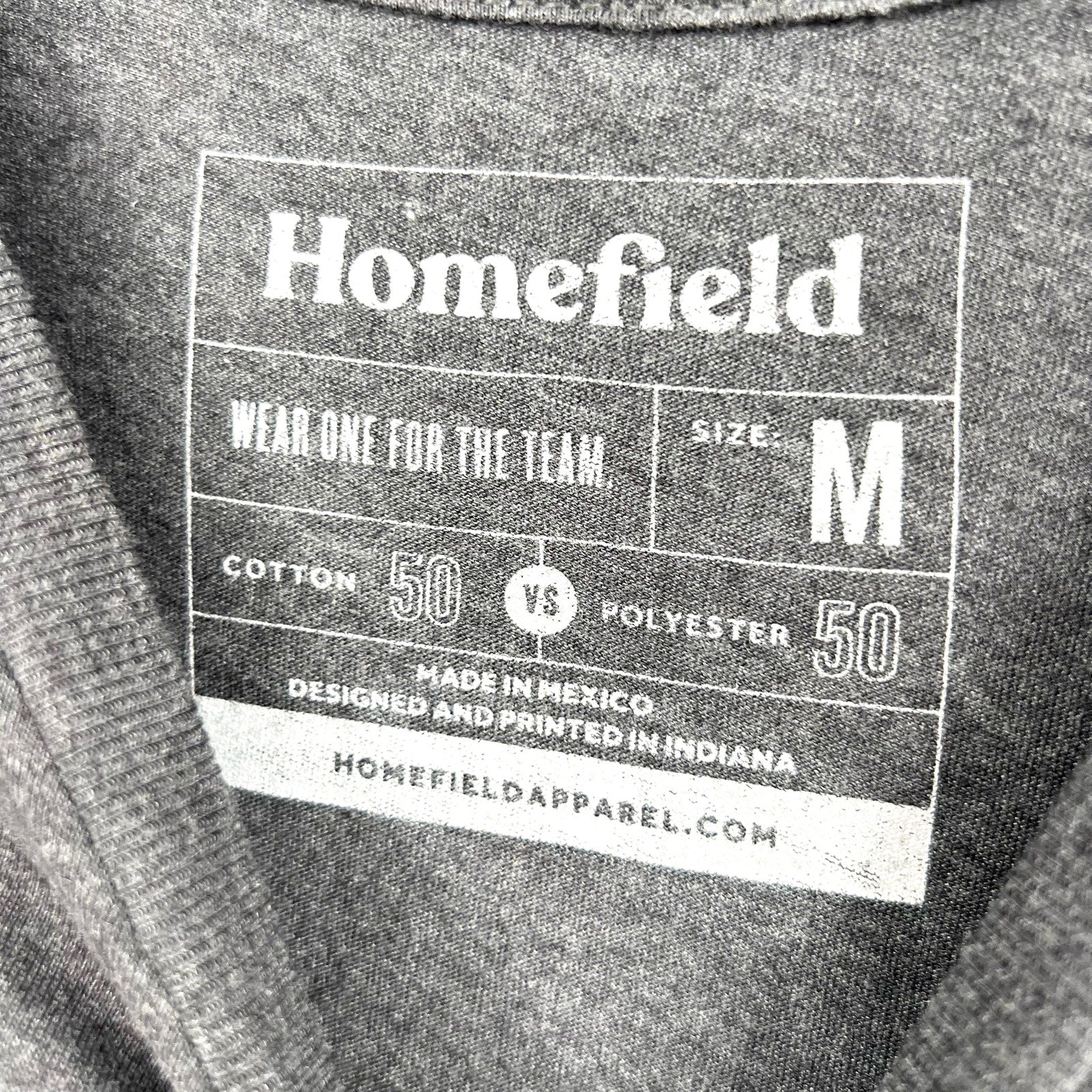 HOMEFIELD Mens Midnight Yell Texas A&M T-Shirt Medium Dark Grey Short Sleeve NWT