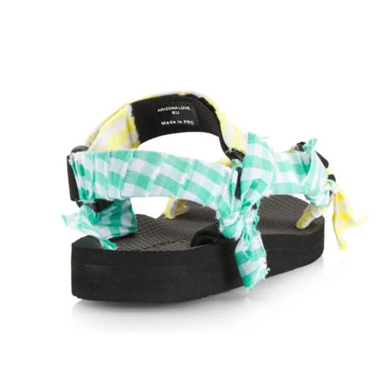 Arizona Love Womens Vichy Sandals EU 41 US 11 Blue Yellow NWOB