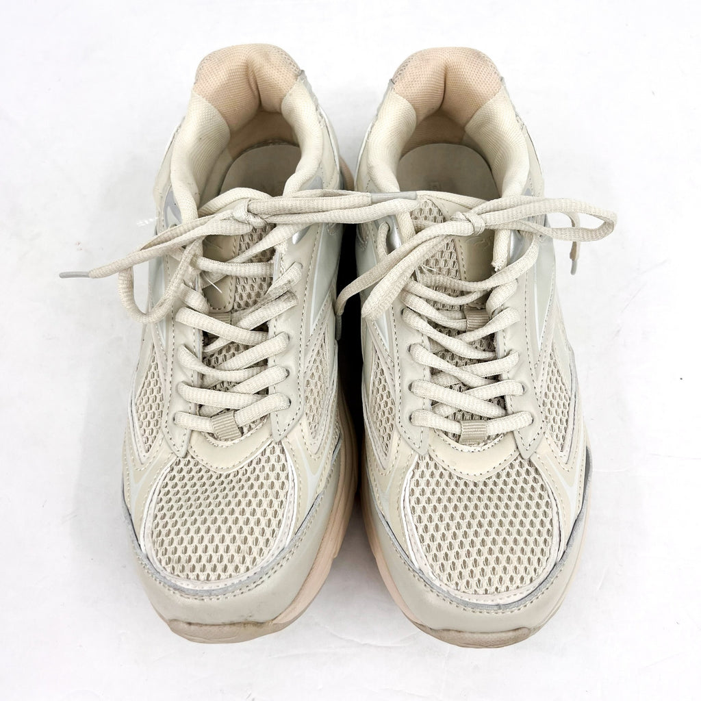 REEBOK Women's Belwave Leather Sneakers Size 9 EU 40 Tan Natural Lace Up NWOB