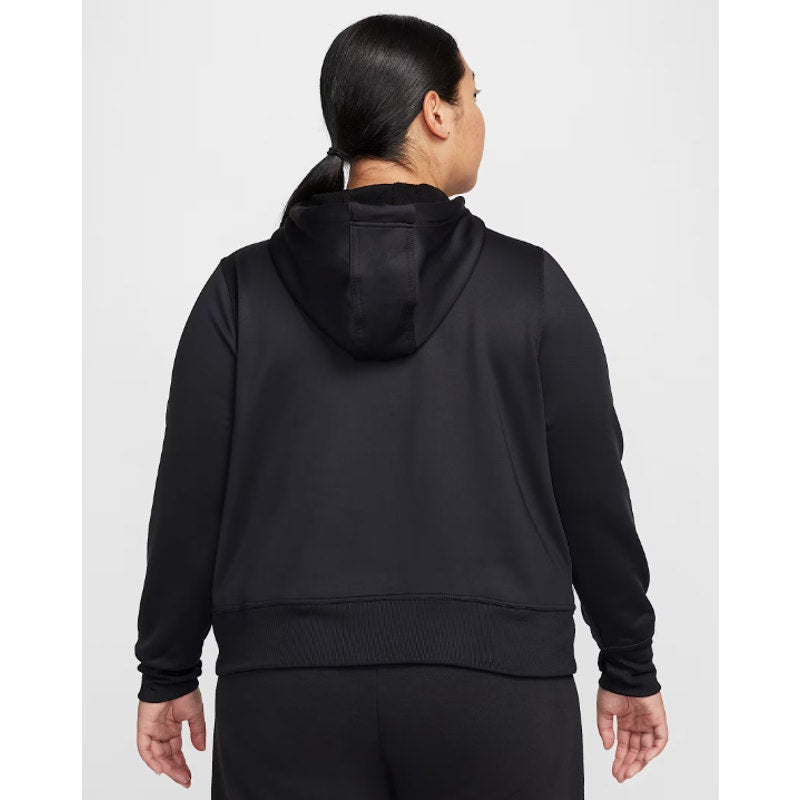 NIKE Womens Therma-FIT One Pullover Hoodie 1X Plus Black Long Sleeve NWT
