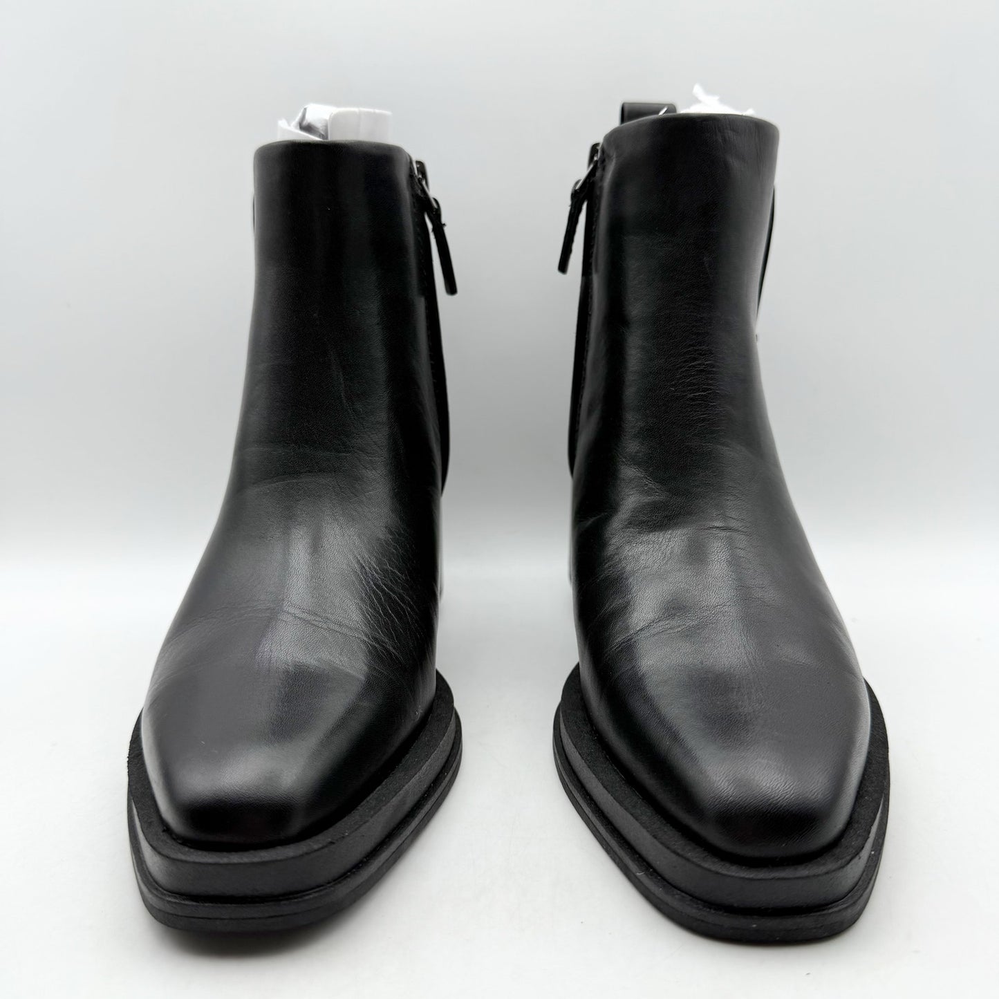 Franco Sarto Womens Dalden Ankle Boots US 6.5 M EU 36.5 Black Leather NWOB