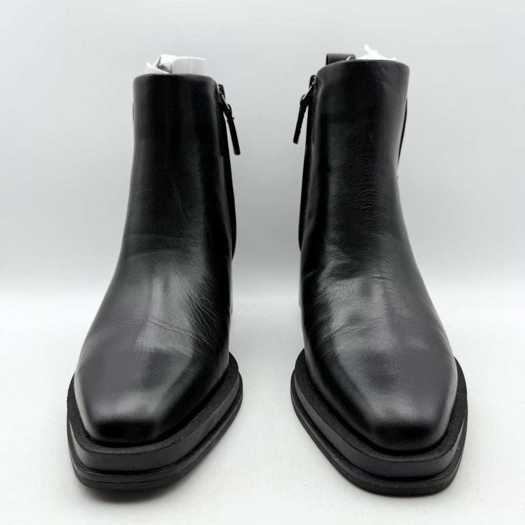 Franco Sarto Womens Dalden Ankle Boots US 6.5 M EU 36.5 Black Leather NWOB