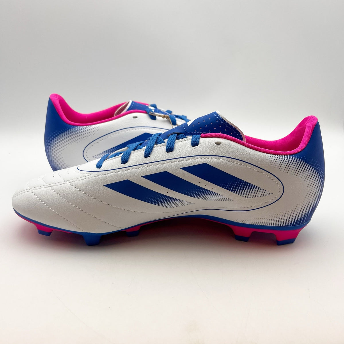 Adidas Goletto IX FG/MG Soccer Cleats Womens 10.5 Men 9.5 White Blue Pink NIB