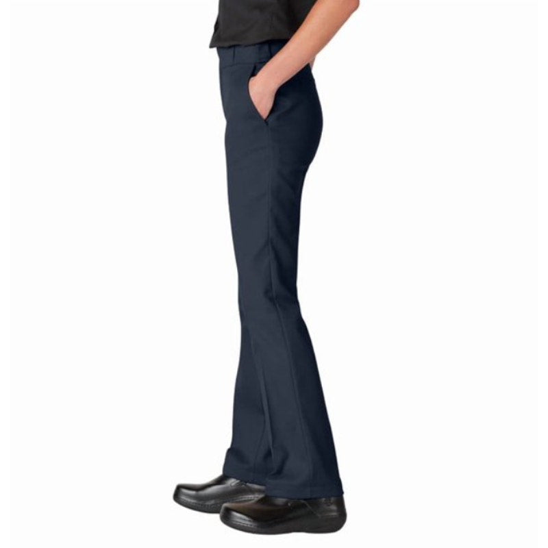 DICKIES Women's FLEX Original Fit Work Pants Size 18 Tall Navy Blue Twill NWT