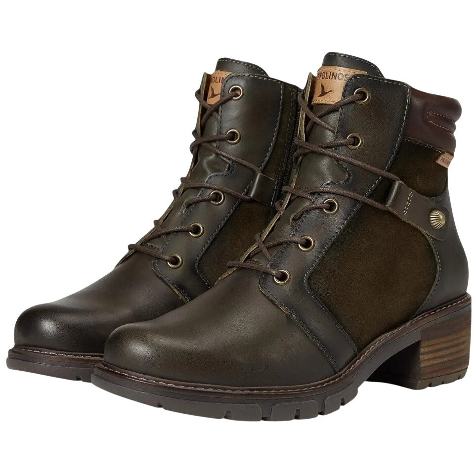 Pikolinos Womens San Sebastian Boots EU 36 US 5.5-6 Grey Calfskin Leather NWOB