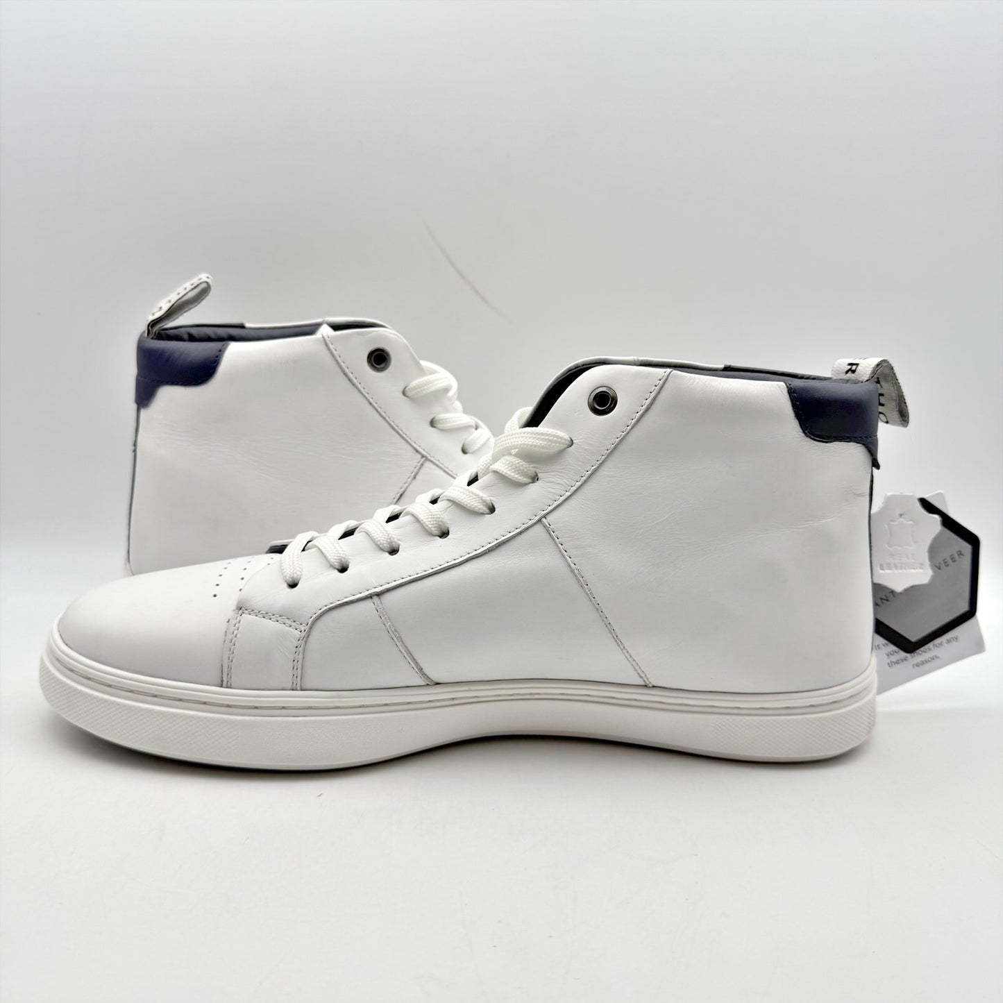 Anthony Veer Mens Kips High-Top Sneakers US 10.5 EU 43.5 White Leather NWOB