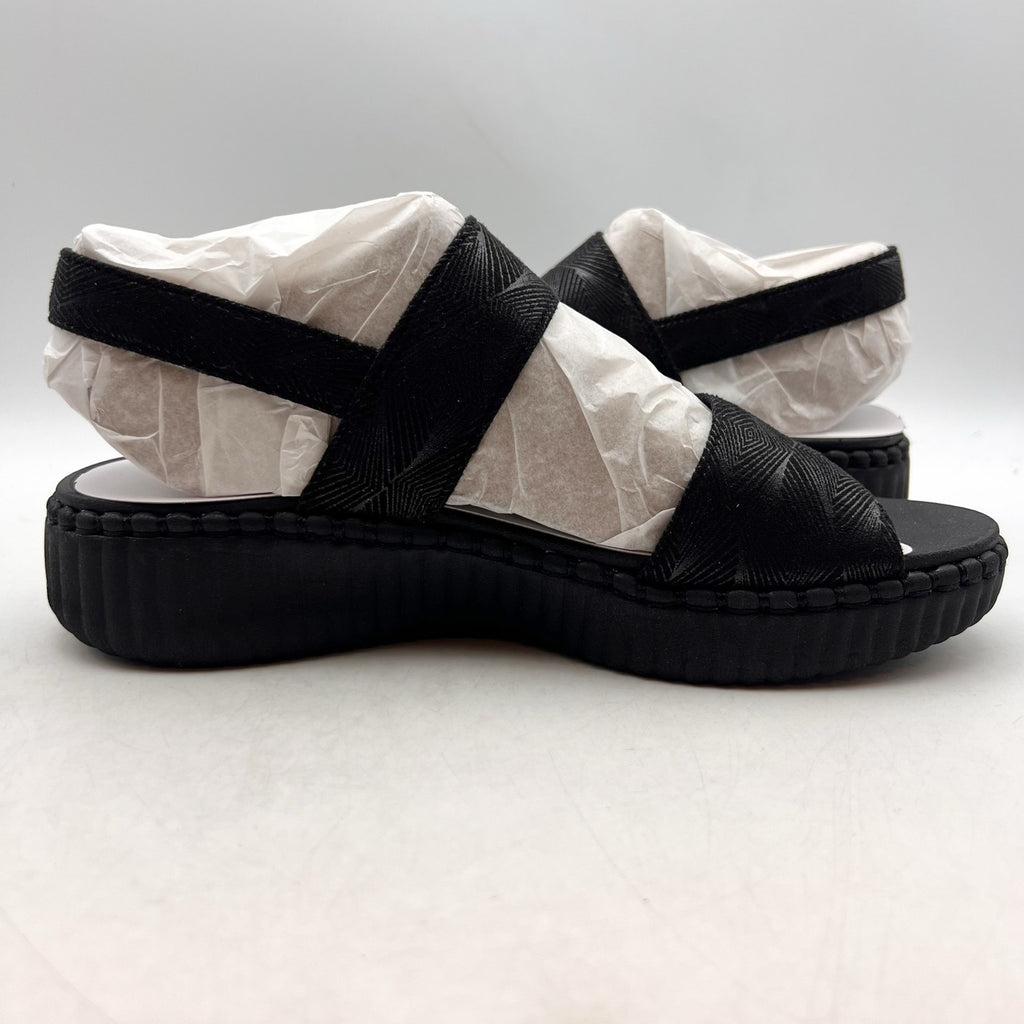 SKECHERS Womens Wilshire Boulevard Illusion of Love Sandals Size 7 Black NIB